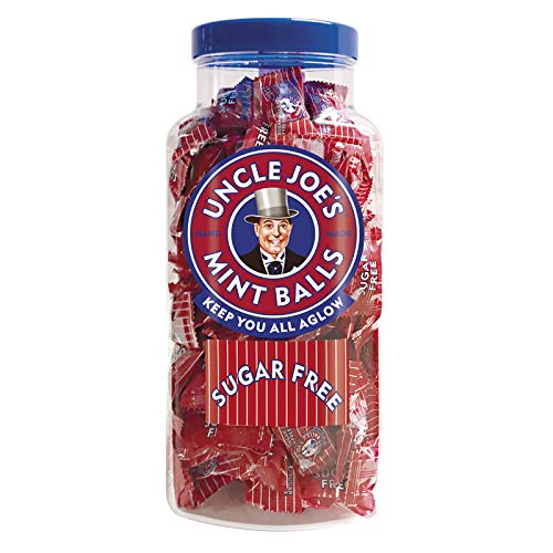 Uncle Joe's Sugar Free Mint Balls - 1.4kg Jar | Gluten-Free | Vegetarian