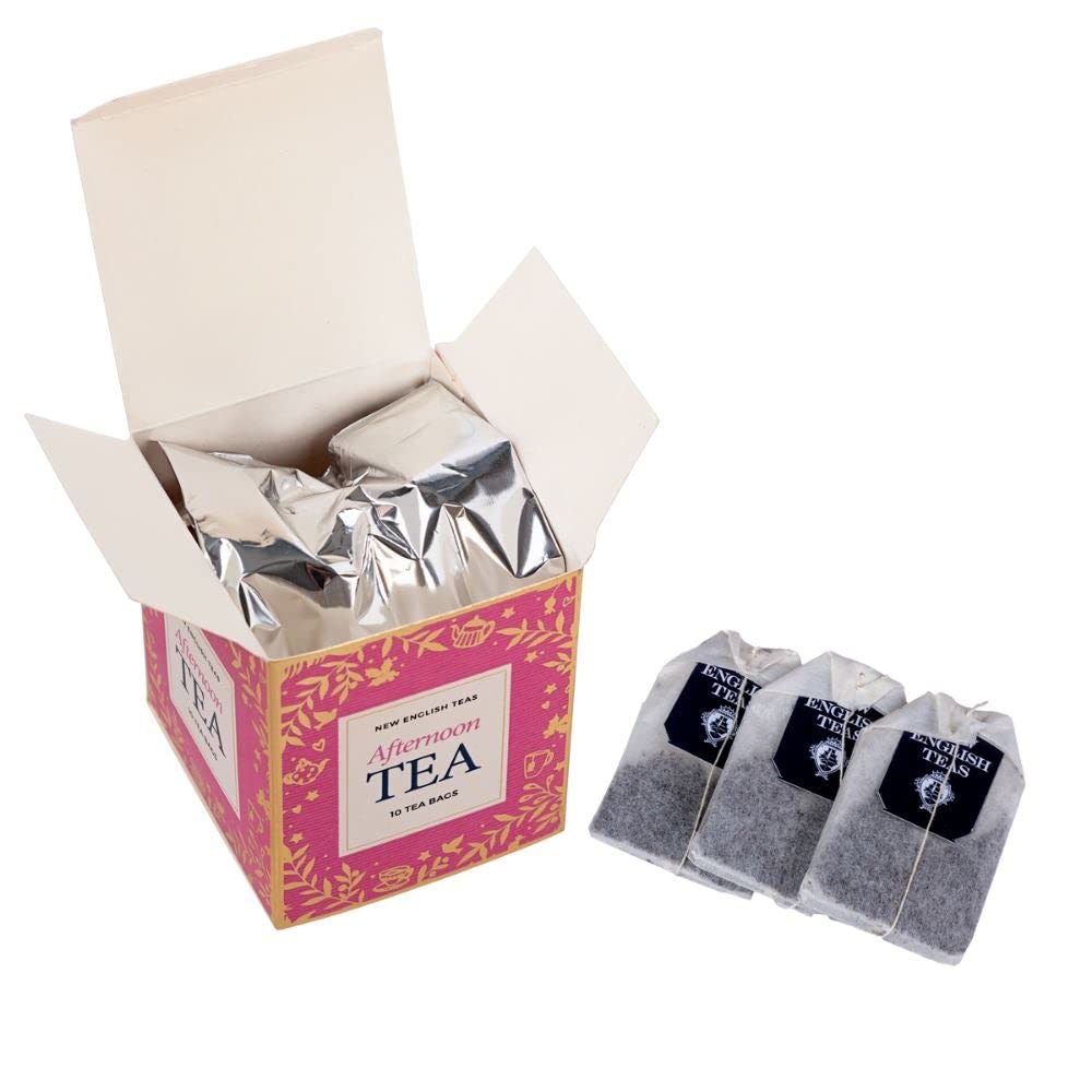 New English Teas Christmas English Afternoon Tea - 10 Teabags | Pink Carton 4
