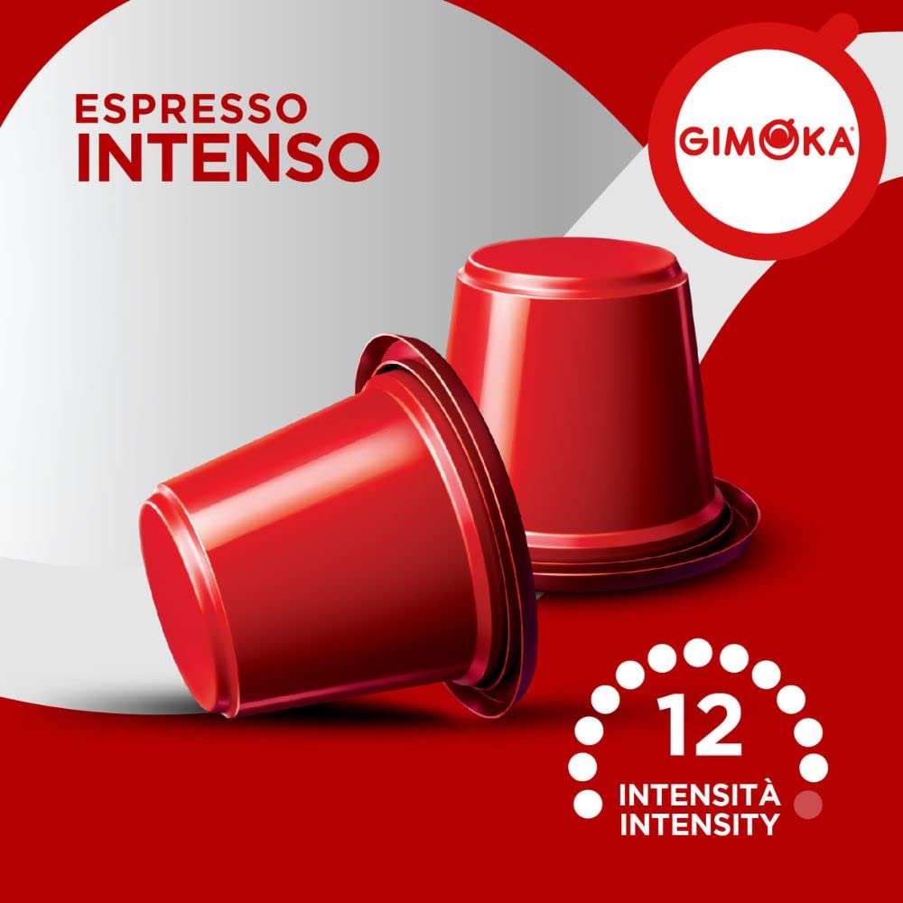 Gimoka Intenso Coffee Capsules - Nespresso Compatible | 100 Count | Caffeinated 6