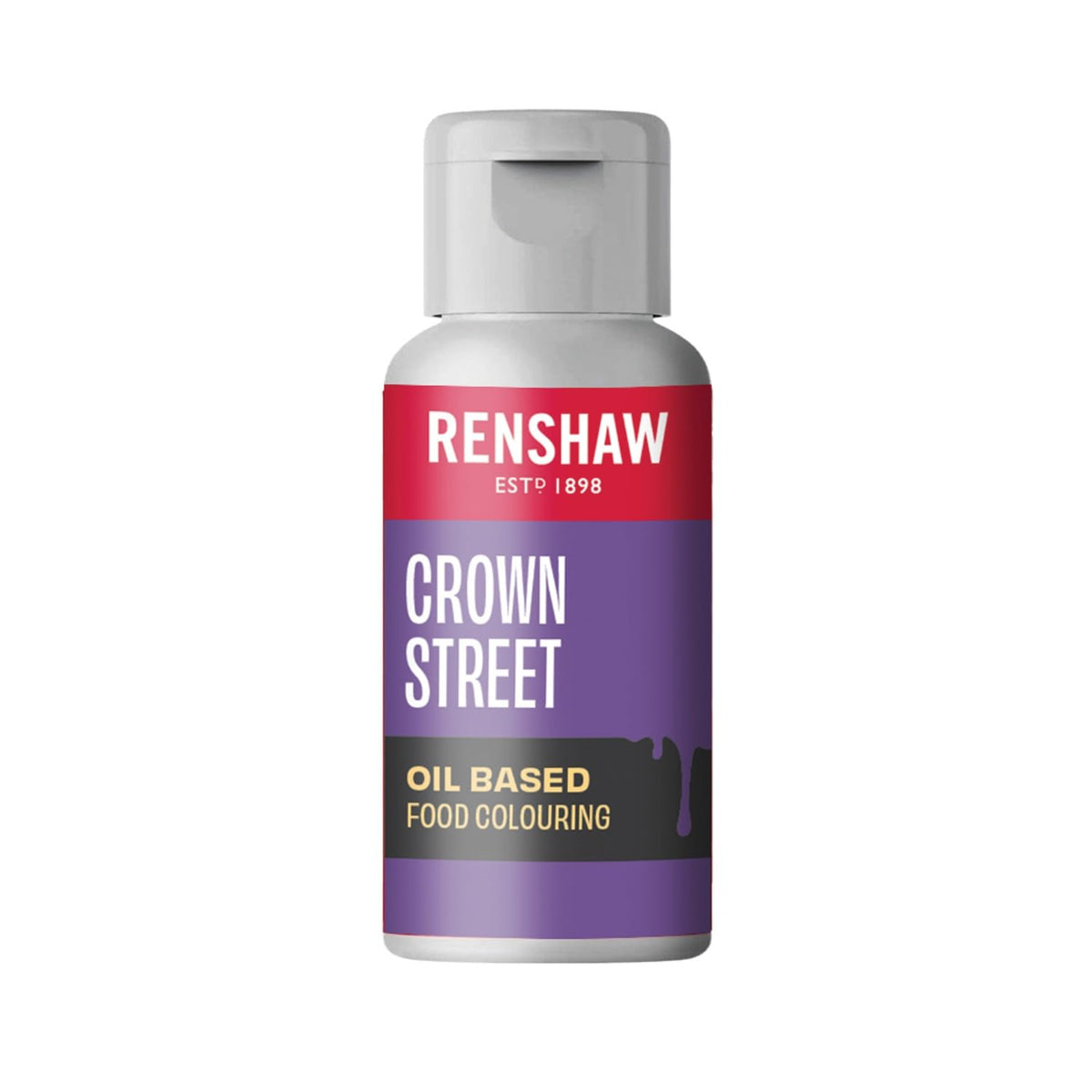 Renshaw Oil-Based Gel Food Colouring - Crown Street Purple, 20g 1