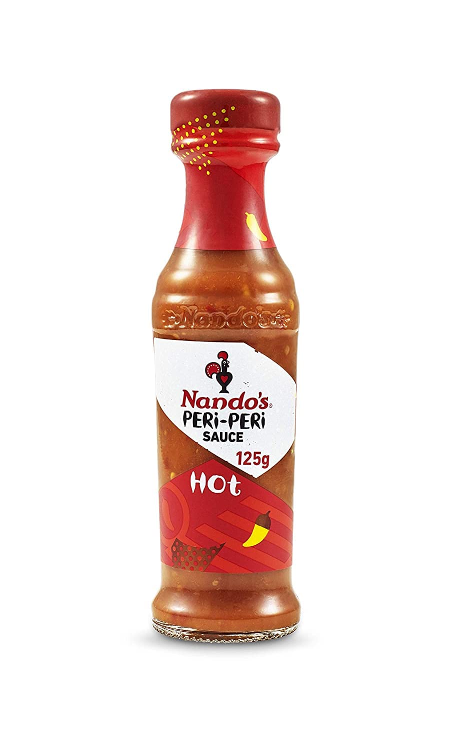 Nando's Hot Peri-Peri Sauce - Gluten Free, No Artificial Colours/Preservatives/Flavours | 125ml (Pack of 4) 3