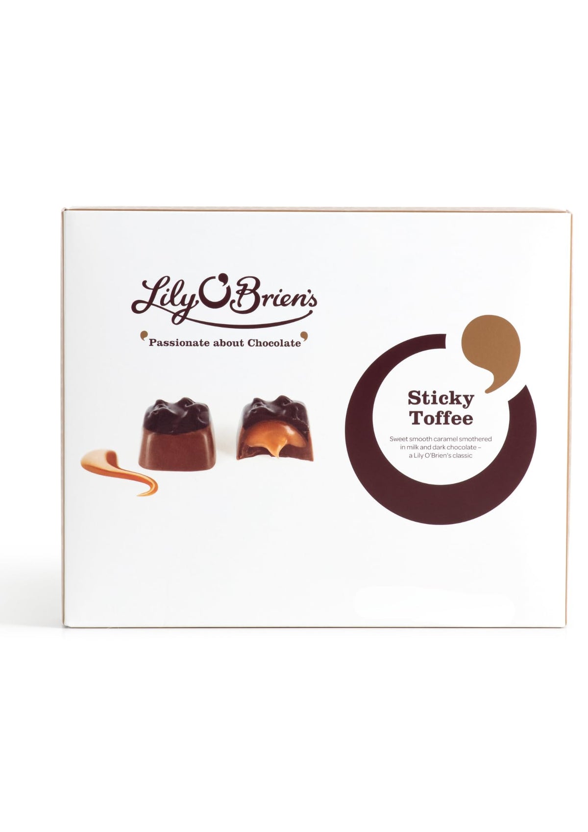 Lily O'Brien's Sticky Toffee Chocolate Gift Box - 145g