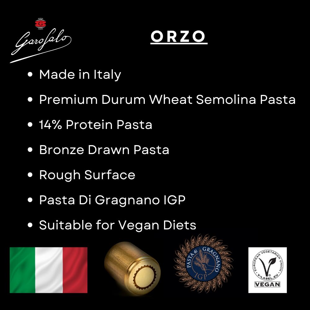 Garofalo Orzo Pasta - 1kg (Pack of 2 x 500g) 4