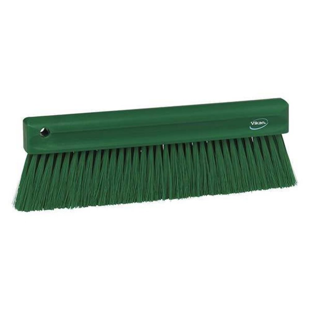 Vikan Powder Brush - Soft Bristles, 11" Length | Green | PP/PBT 4