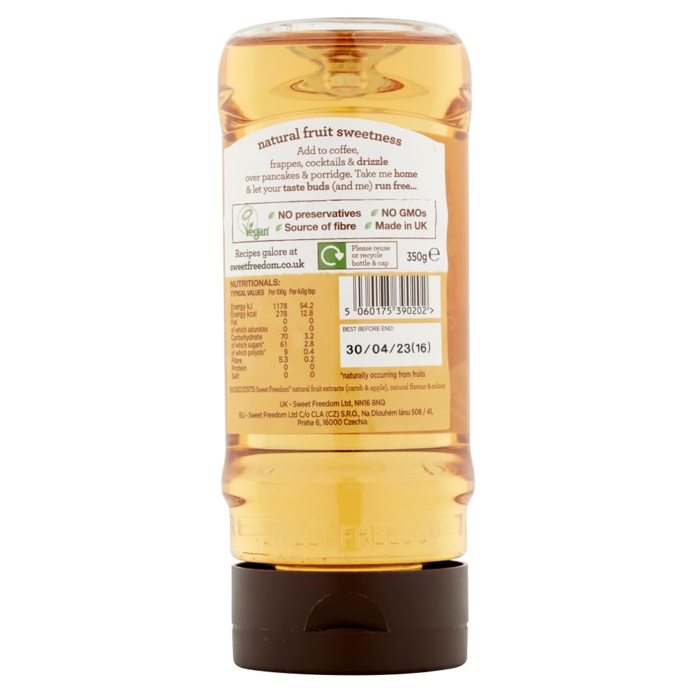 Sweet Freedom Gingerbread Syrup - 350g (Pack of 2) | Natural Fruit Sweetened 3