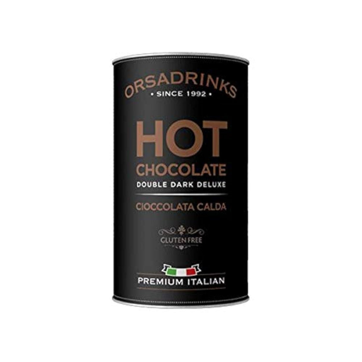 ODK Double Dark Deluxe Hot Chocolate Powder - Intense Chocolate Flavor | 40% Low-Fat Cocoa | 1kg Tin