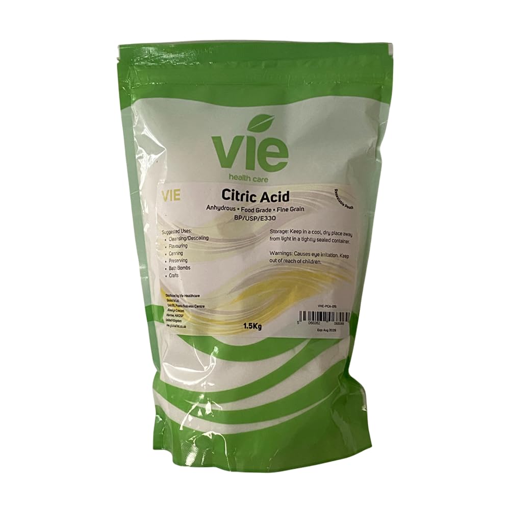 VIE Citric Acid Powder - Multi-Use De-Scaler & Cleaner | 1.5kg