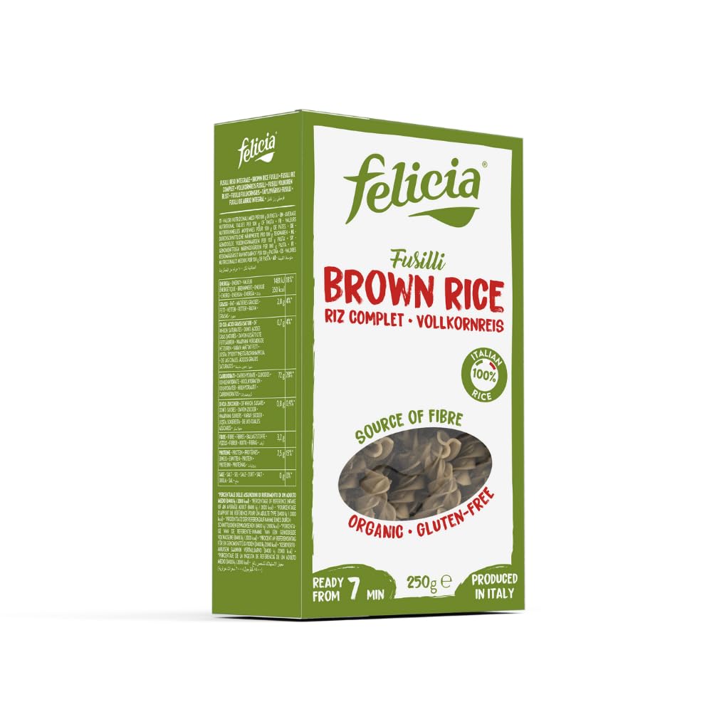 Felicia Organic Brown Rice Fusilli - Certified Gluten Free | 250g | Vegan 3