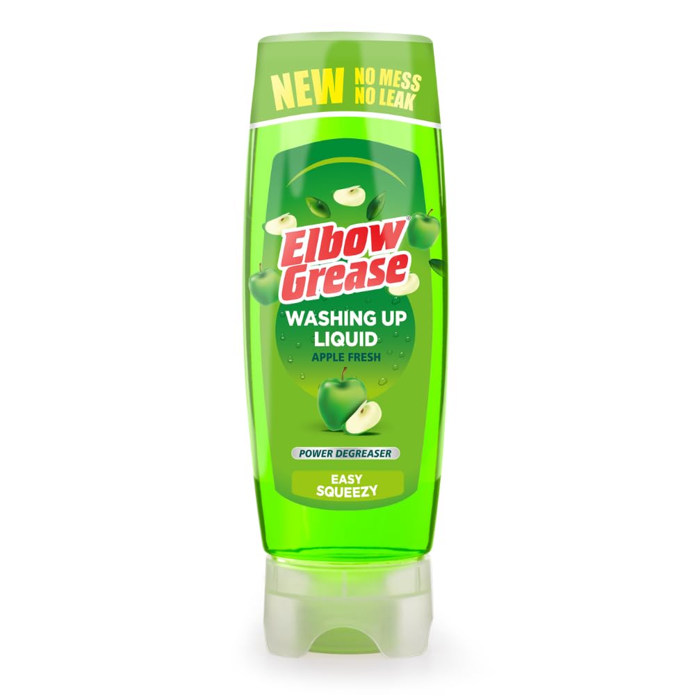 Elbow Grease Stand Up Washing Up Liquid - Apple Scent, 450ml Bottle