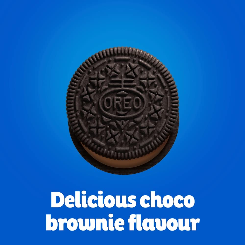 Oreo Choco Brownie Batter Creme Sandwich Biscuits - Pack of 2 | 154g 5