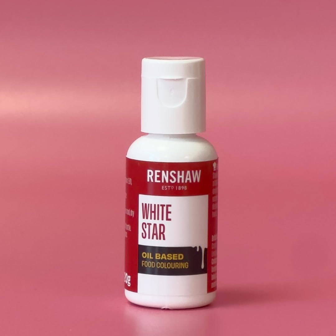 Renshaw White Star Oil-Based Gel Food Colouring - 20g