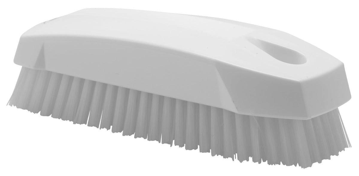Vikan Bathroom Cleaning Brush - Stiff Bristles | 130mm Length | White 2