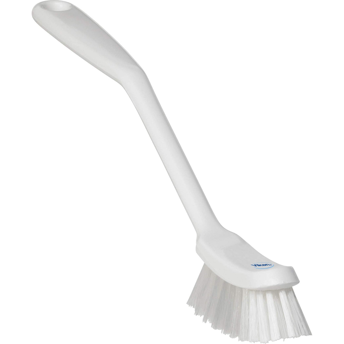Vikan 42875 Coarse/Fine Sweep Dish Brush - Durable Plastic, White 1
