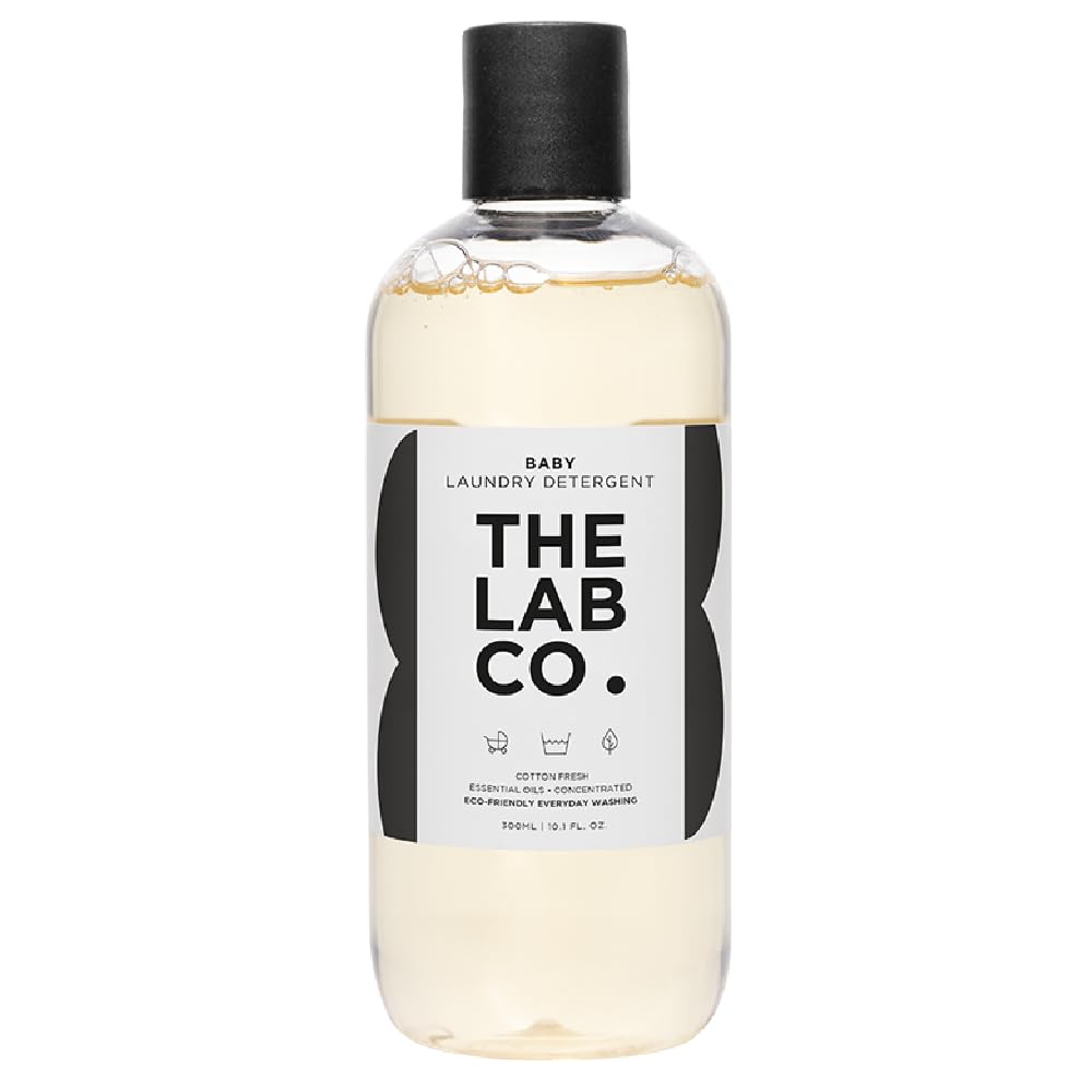 The Lab Co. Baby Wash - Gentle Non-Bio Liquid Detergent for Sensitive Skin | 300ml Cotton Fresh Scent