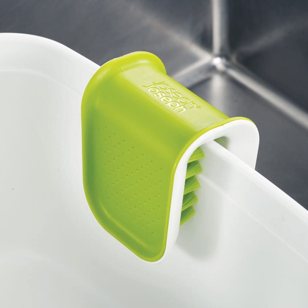 Joseph Joseph BladeBrush Knife and Cutlery Cleaner - Cleans Both Sides Safely | Green Plastic 3