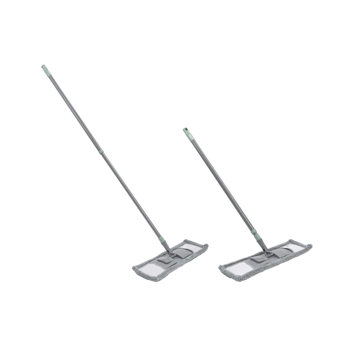 JVL Extended Microfibre Flat Mop - Machine Washable Head | Telescopic Handle | Grey 6