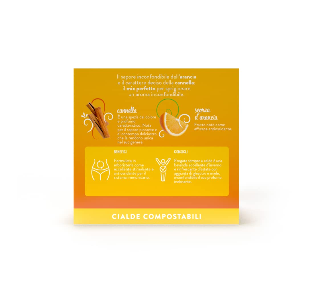 Caffè Borbone Orange and Cinnamon Infusion - 72 Pods | ESE System Compatible | Decaf Herbal Tea 5