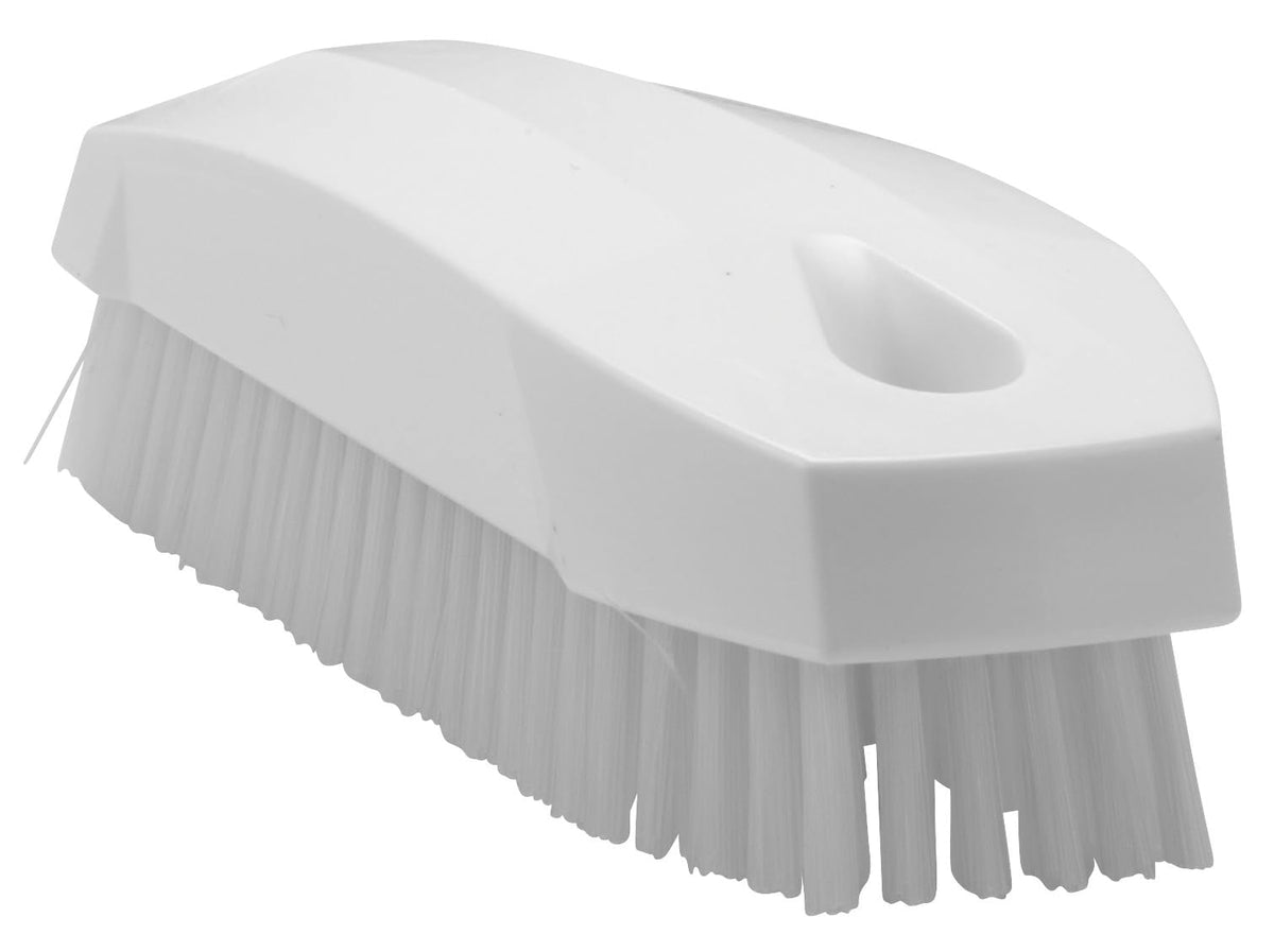Vikan Bathroom Cleaning Brush - Stiff Bristles | 130mm Length | White 1