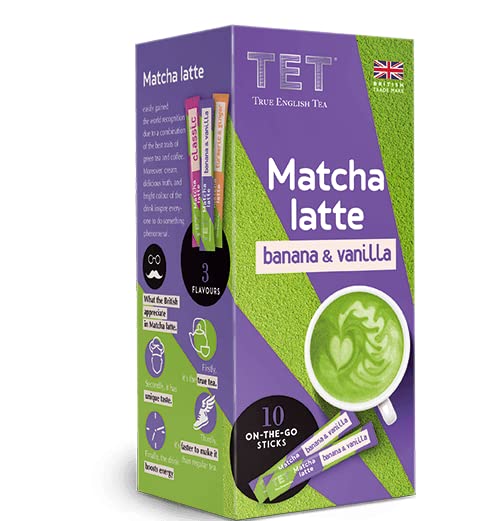 TET Matcha Latte Banana & Vanilla Powder - 100g Pack of 2