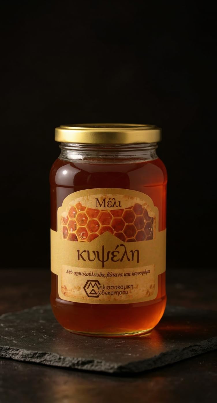 Melissokomiki Dodecanese Kipseli Unpasteurised Wildflower Honey - 450g 7