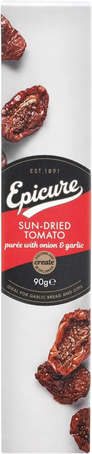 Epicure Sundried Tomato Purée with Onion & Garlic - 90g Tubes | Pack of 12