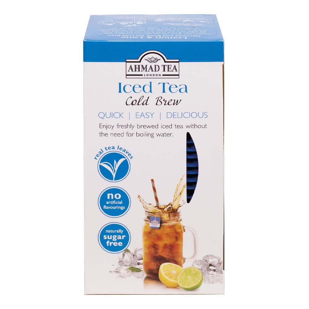 Ahmad Tea Lemon & Lime Cold Brew Black Tea - 20 Teabags (Pack of 5) 5