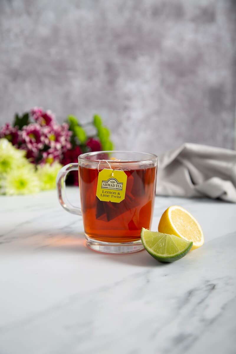 Ahmad Tea Lemon & Lime Fruit Black Tea - 20 Teabags (Pack of 3) 2
