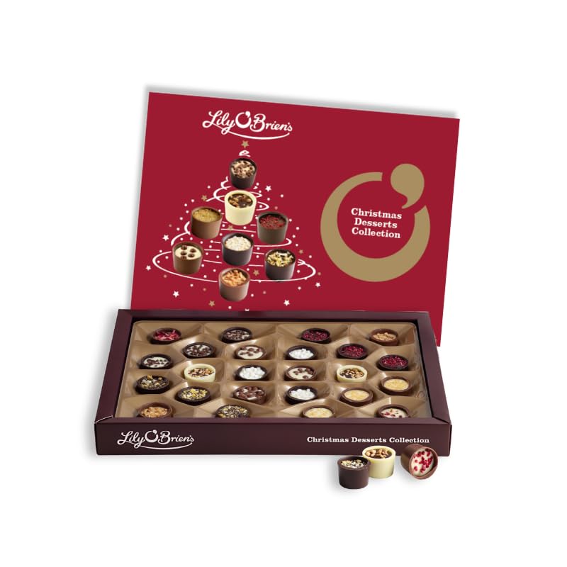 Lily O'Brien's Christmas Desserts Collection 285g - 22 Piece Luxury Chocolate Gift Box