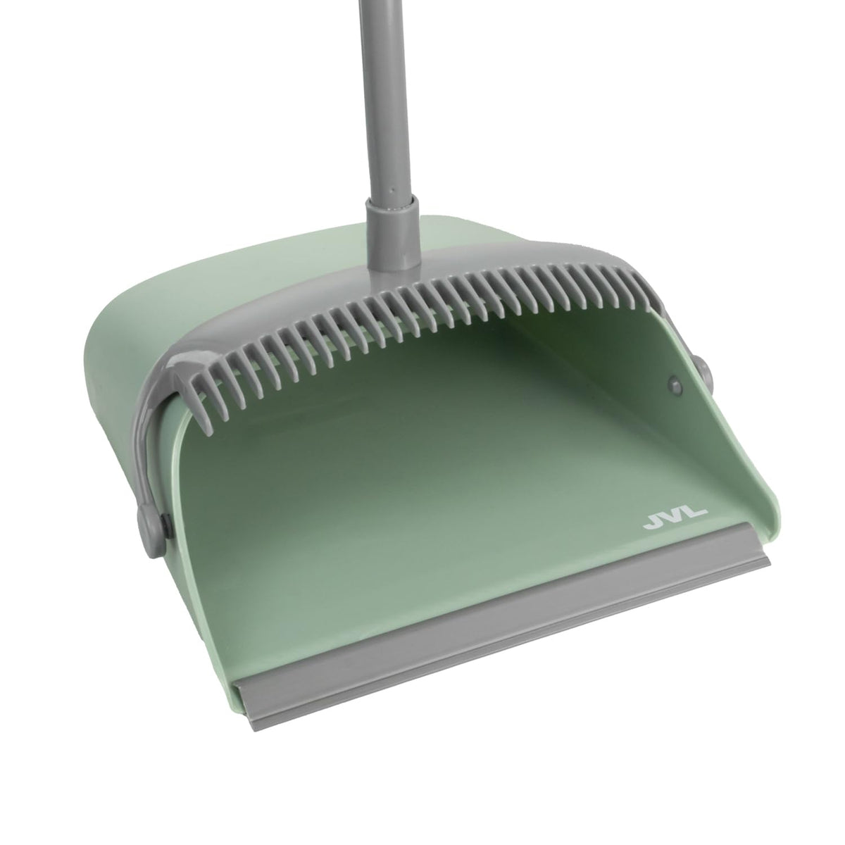 JVL Long Handle Lobby Dustpan and Brush Set - Upright Storage | Green | Floor Cleaning 5