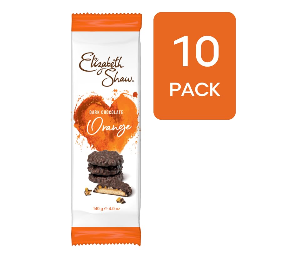 Elizabeth Shaw Dark Chocolate Orange Biscuits - 10 x 140g Case Pack