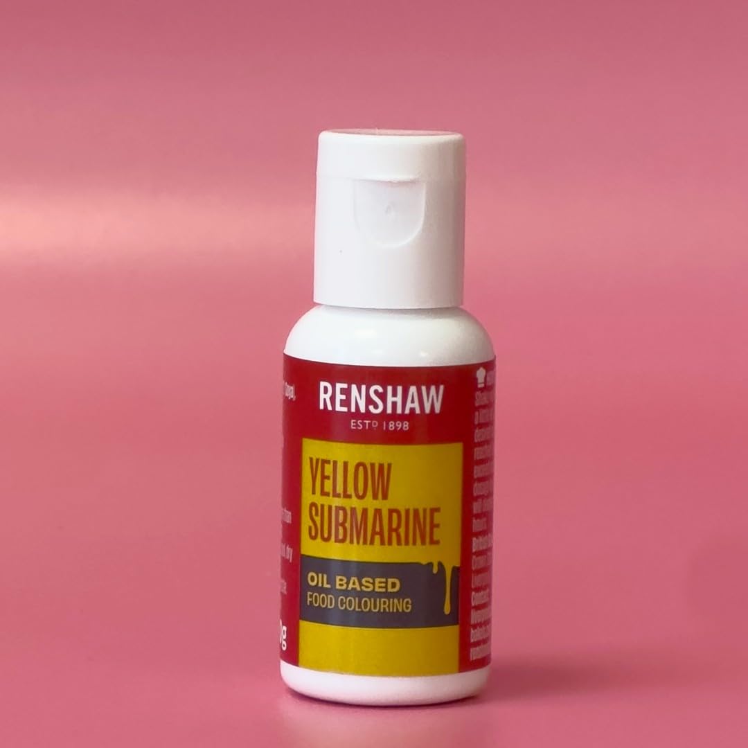 Renshaw Oil Based Food Colouring - Yellow Submarine, 20g Gel 3
