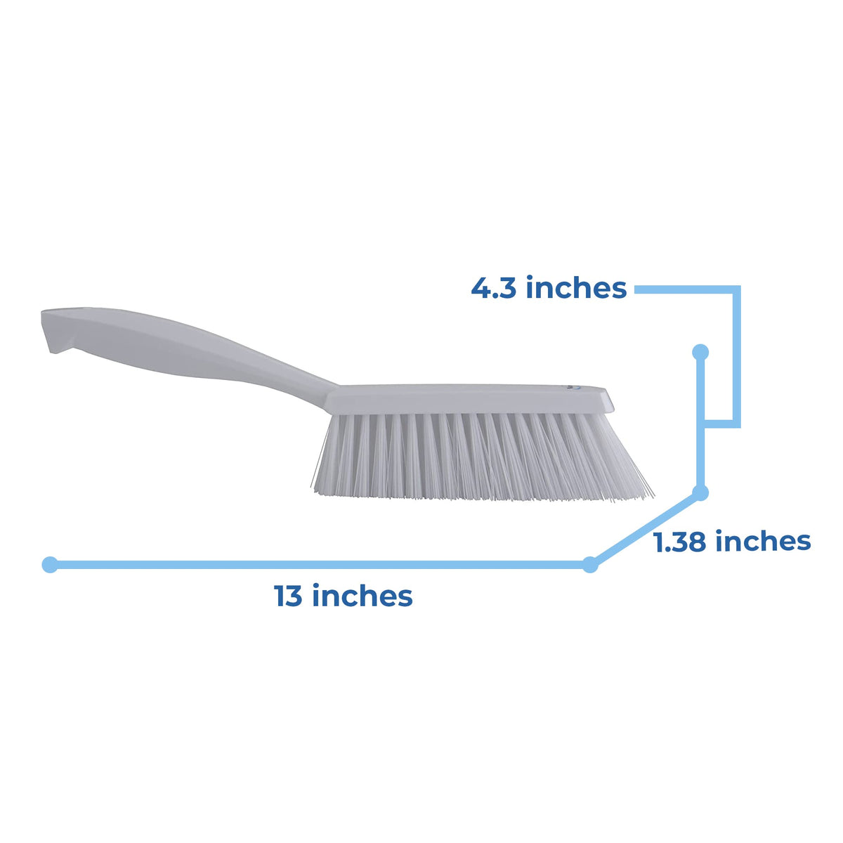 Vikan Medium Hand Brush - White, 330mm Length, Polypropylene 3