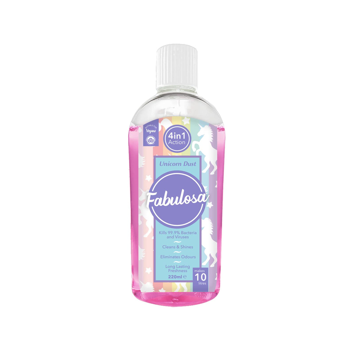 Fabulosa Unicorn Dust All-Purpose Cleaner - Kills 99.9% Bacteria & Viruses | Concentrated Liquid | 220 ml