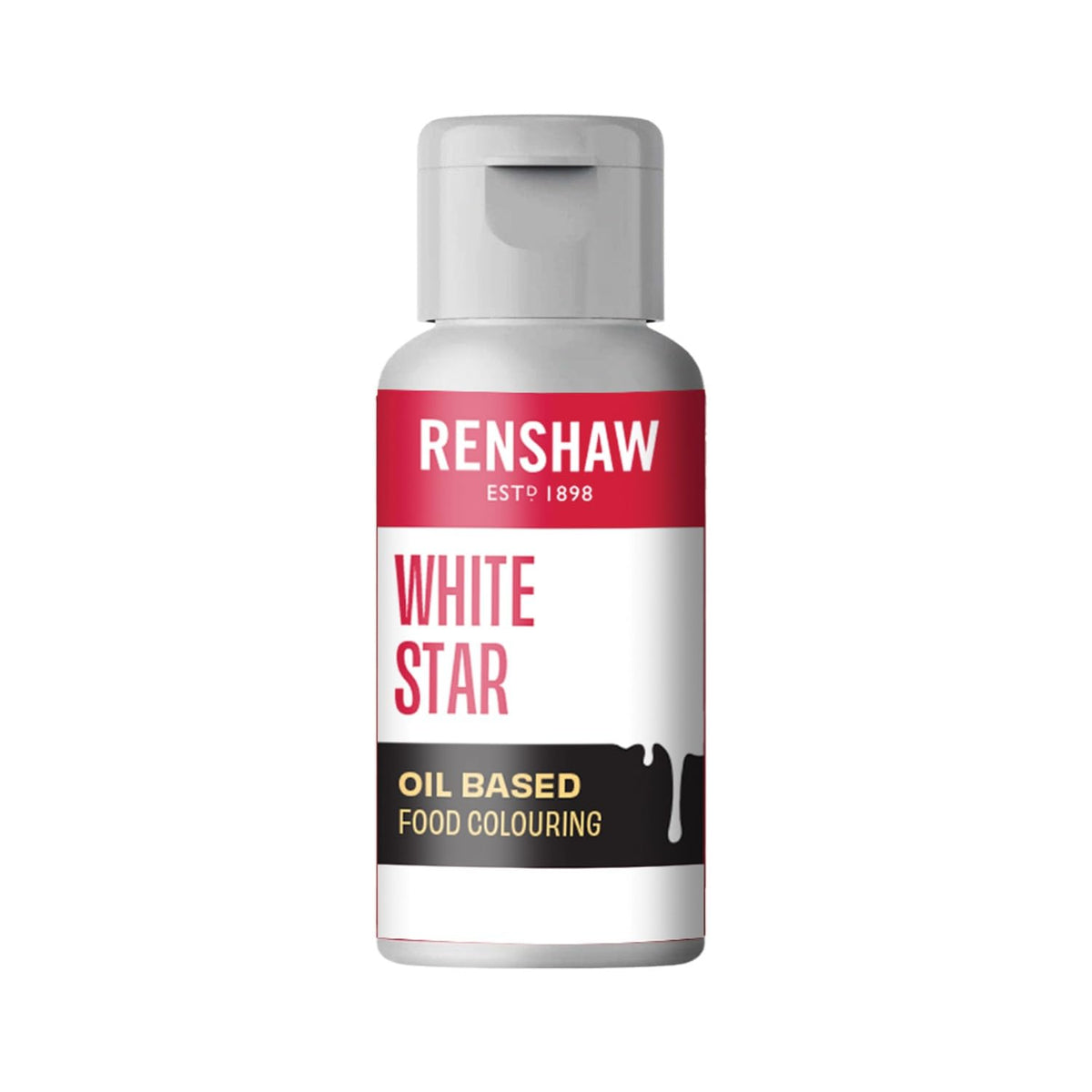 Renshaw White Star Oil-Based Gel Food Colouring - 20g