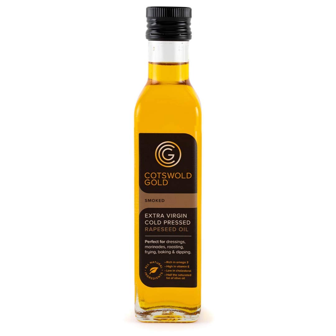 Cotswold Gold Smoked Infused Rapeseed Oil - Naturally Smoked | 250ml | Suitable for Vegans