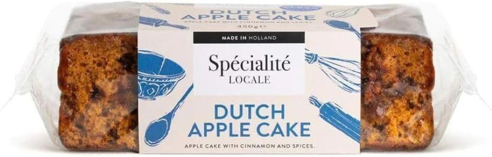 Specialite Locale Dutch Apple Loaf Cake - Egg & Dairy Free | Vegan | Low Fat | 450g