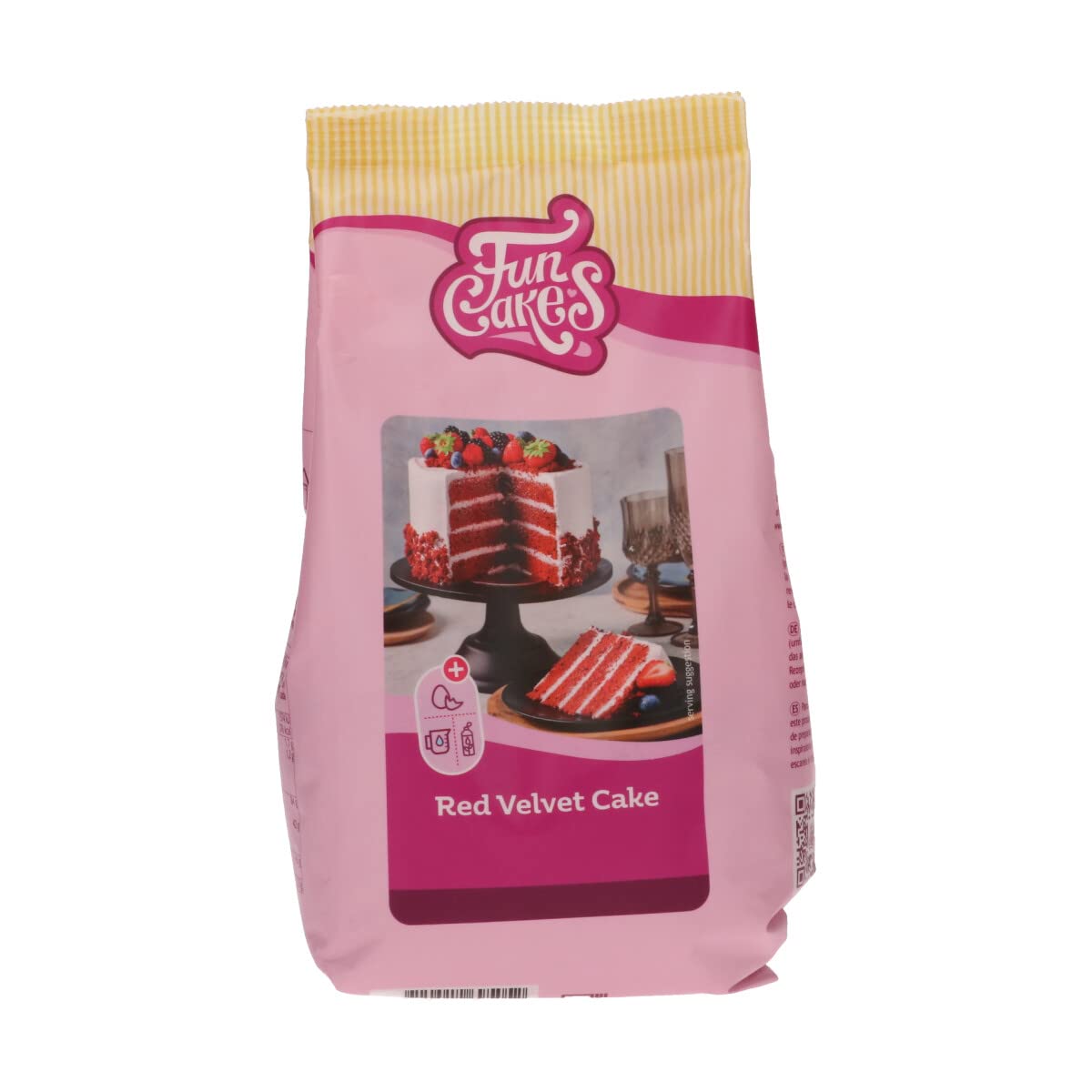 FunCakes Red Velvet Cake Mix - 500g Pack | Soft & Fluffy Texture | Easy Preparation