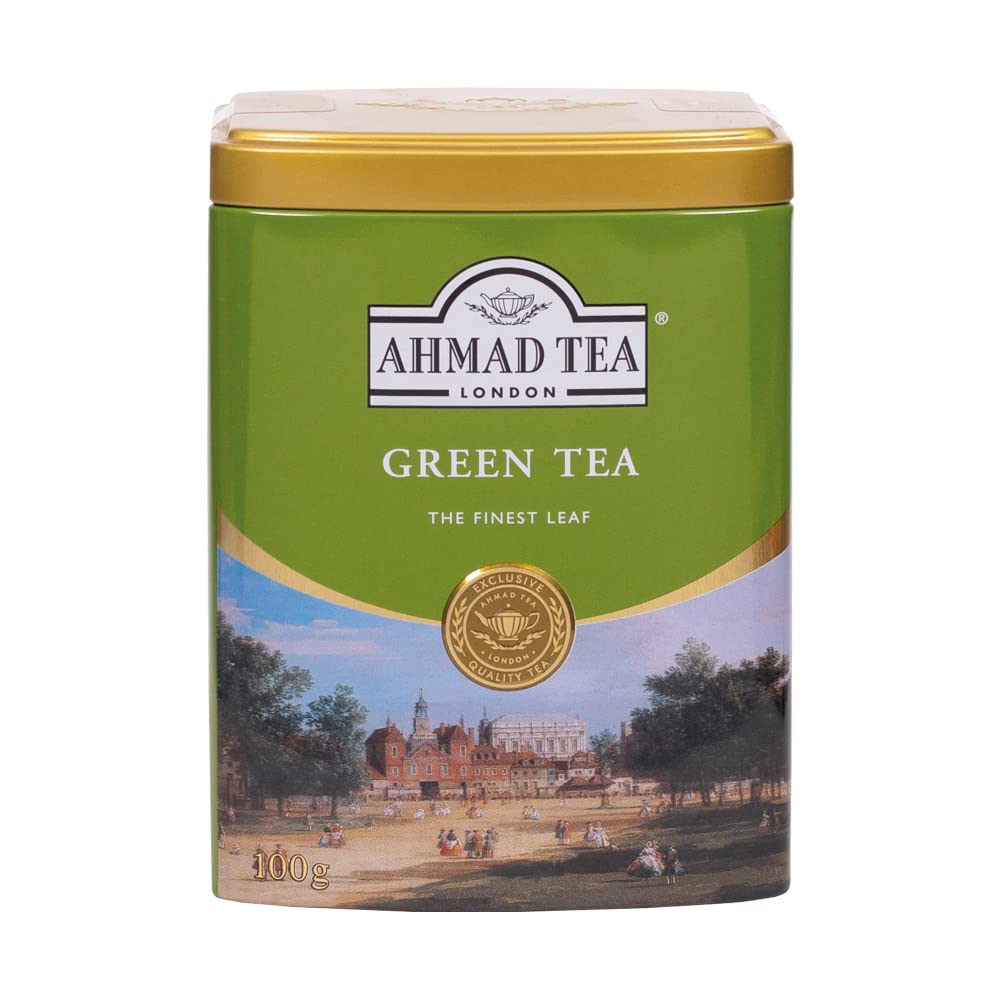 Ahmad Tea Green Tea Loose Leaves - 100g Caddy | Garden Fresh | Hand Plucked 1