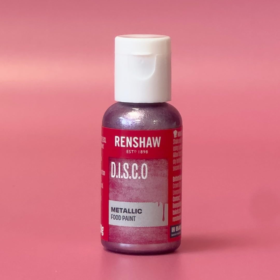 Renshaw Edible Metallic Food Paint - D.I.S.C.O Purple, 20g 2