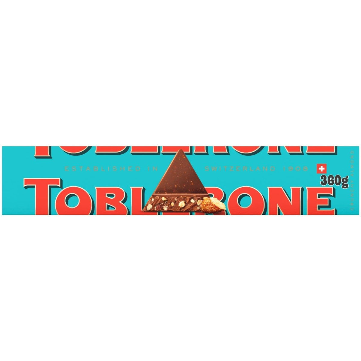 Toblerone Milk Chocolate, Honey & Almond Nougat Bar - 360g