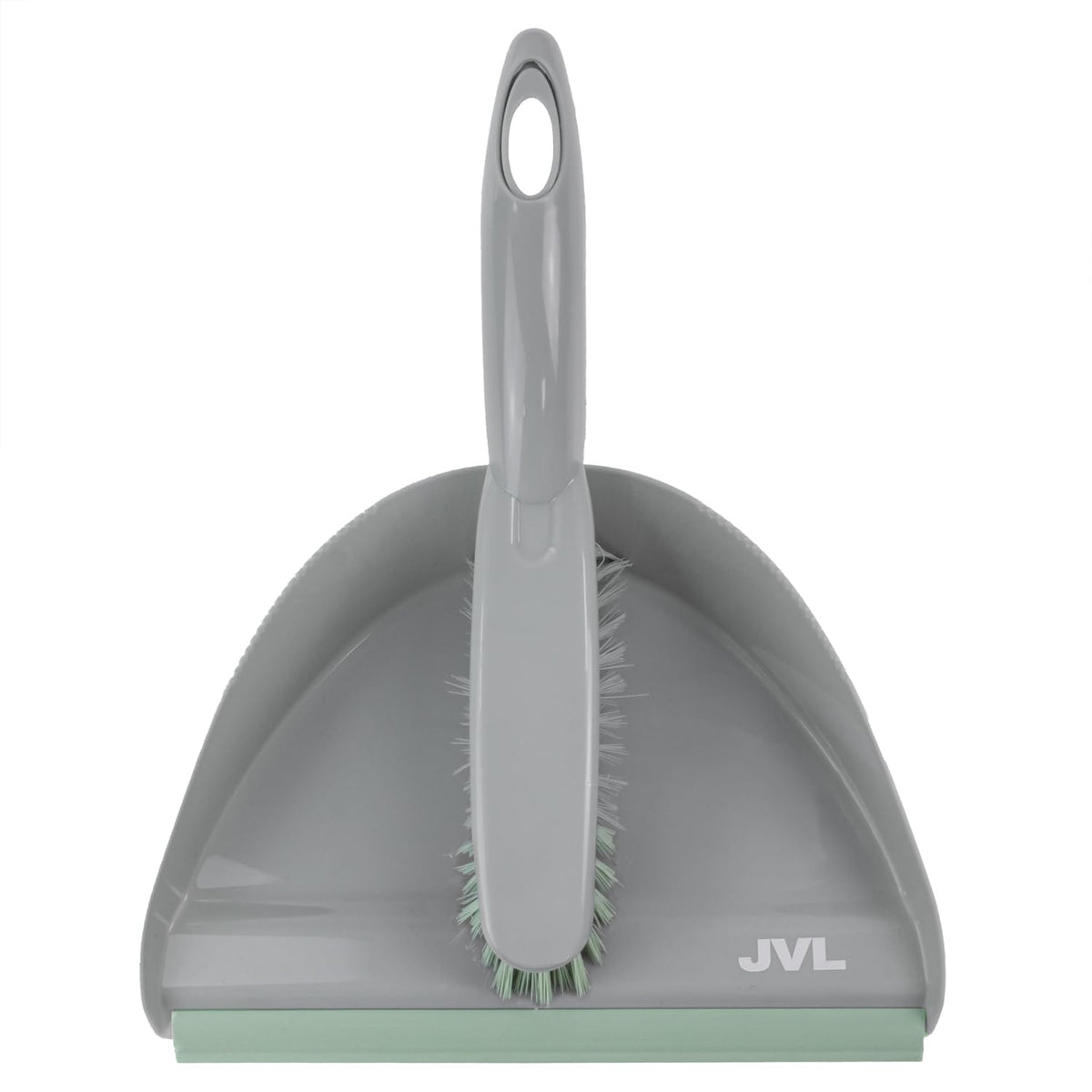 JVL Dustpan and Brush Set - Handheld Home Cleaning | Floor Sweeper | Grey 8