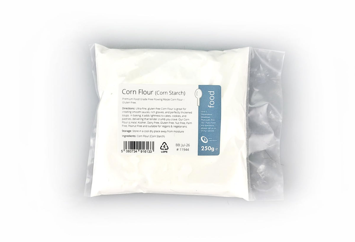 Intralabs Cornflour - Ultra-Fine Maize Powder for Baking & Cooking | 250g | Gluten-Free