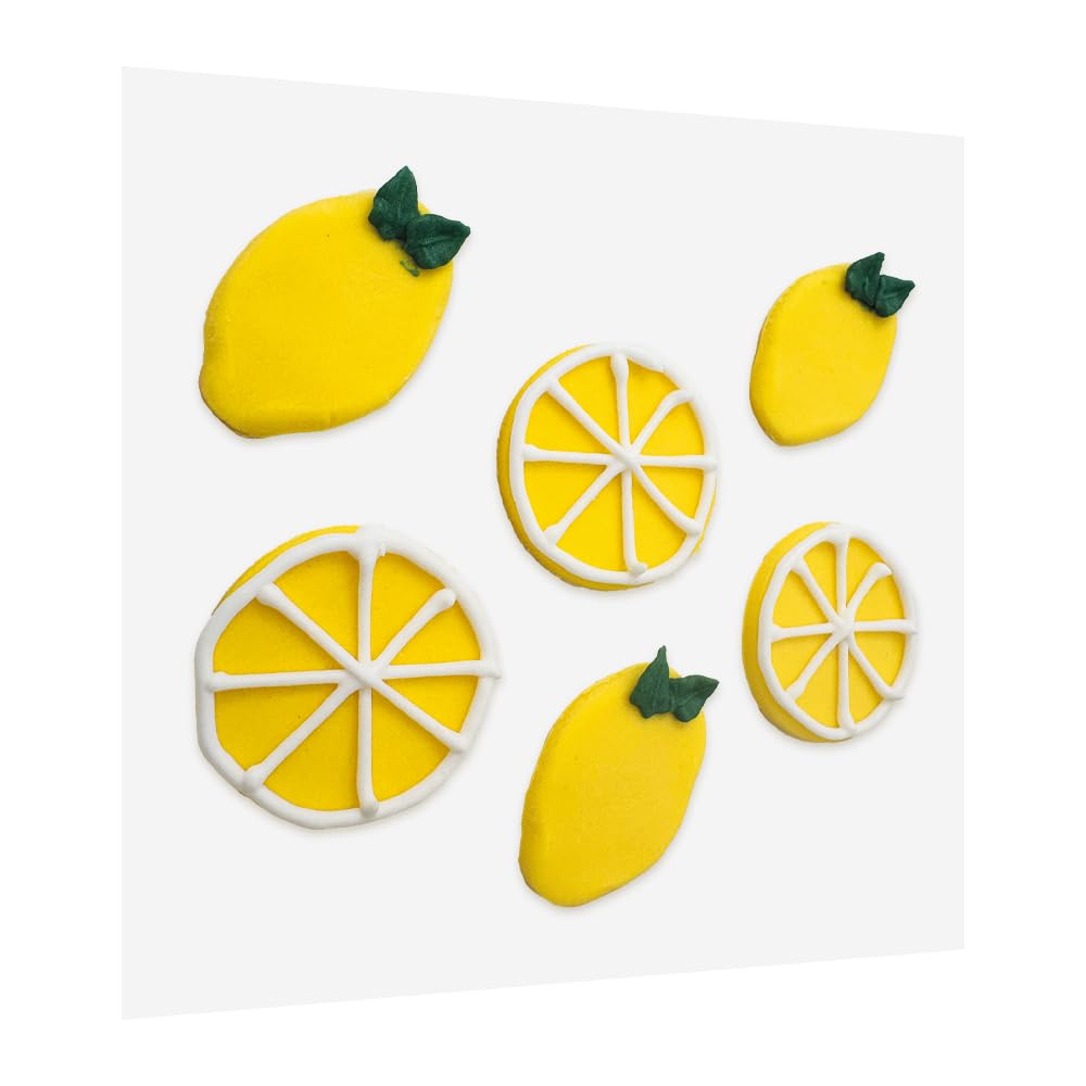 Anniversary House Lemon Flavoured Edible Sugar Toppers - 6 Pack