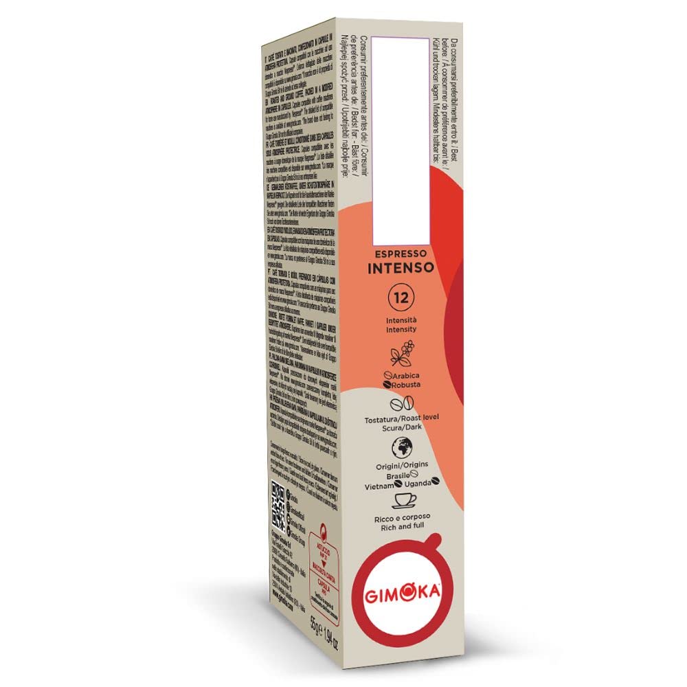 Gimoka Intenso Coffee Capsules - Nespresso Compatible | 100 Count | Caffeinated 5