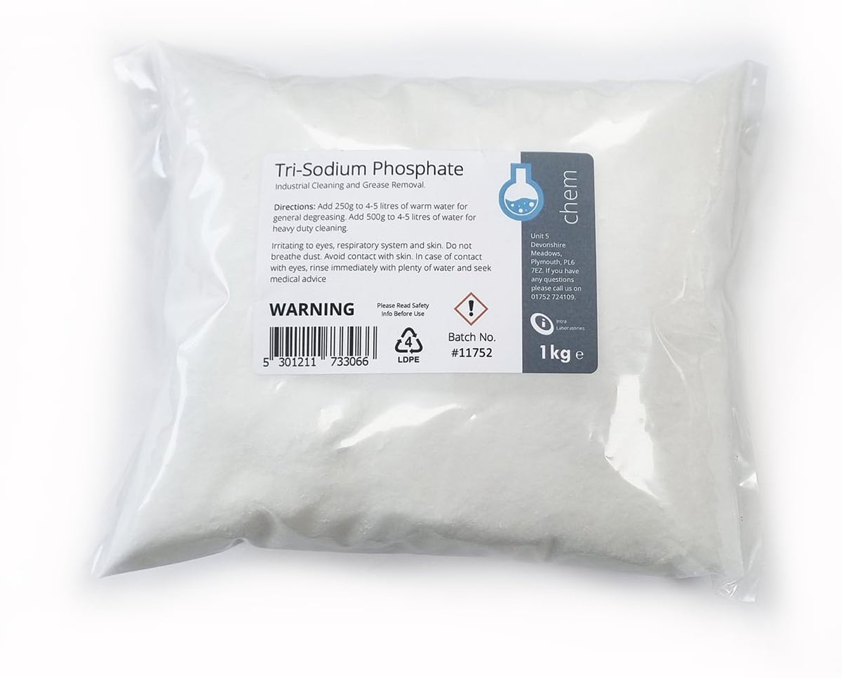 Intralabs Trisodium Phosphate Powder - 1kg | Cleaning Agent | Degreaser | Pre-Paint Surface Prep 1