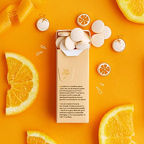 True Gum Orange Flavour Mints - Sugar Free, Xylitol, Vegan | 12-Pack 4