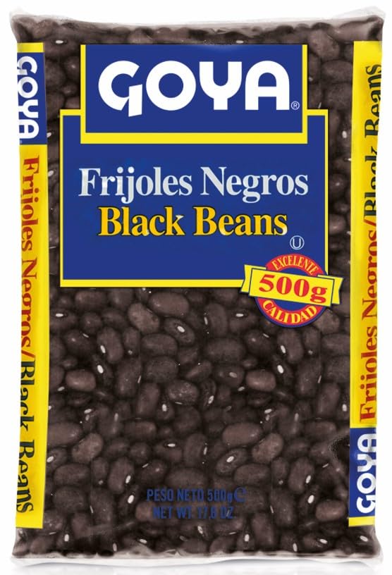 Goya Frijoles Negros Black Beans - 100% Natural Whole Legumes | 500g | Pack of 1