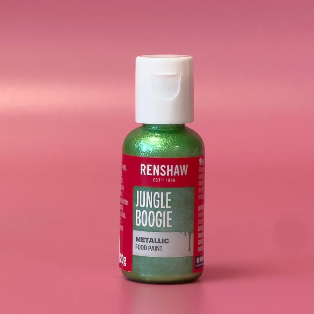 Renshaw Edible Metallic Food Paint - Jungle Boogie Green, 20g 2