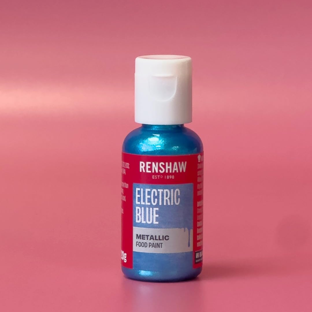 Renshaw Edible Metallic Food Paint - Electric Blue, 20g 2