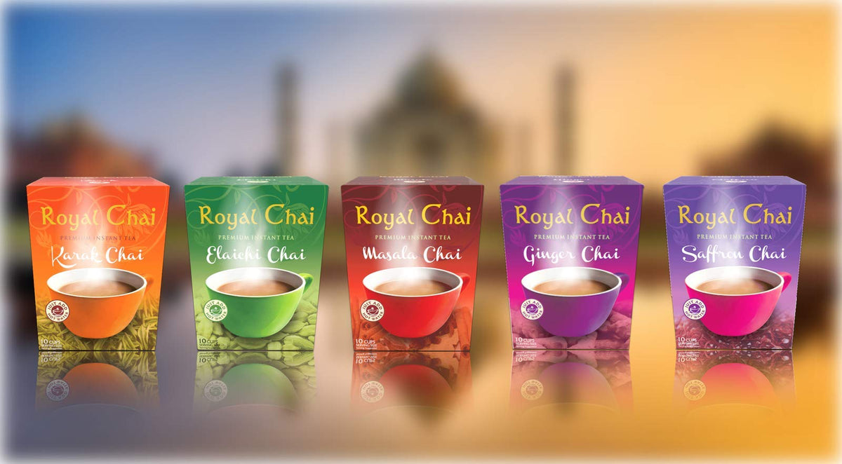 Royal Chai Masala Instant Indian Tea - Unsweetened, 20 Sachets, 360g 3